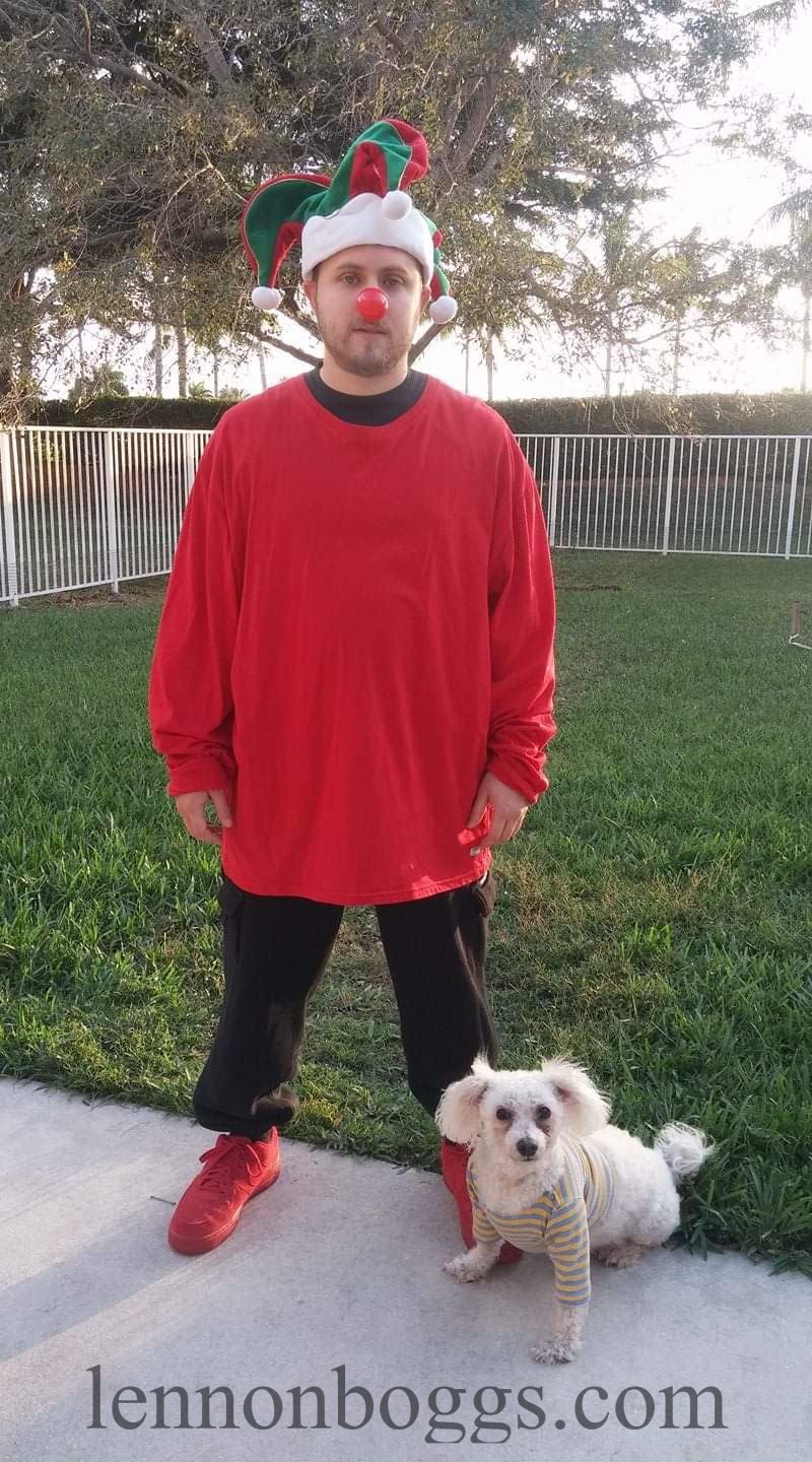 Joker with dog