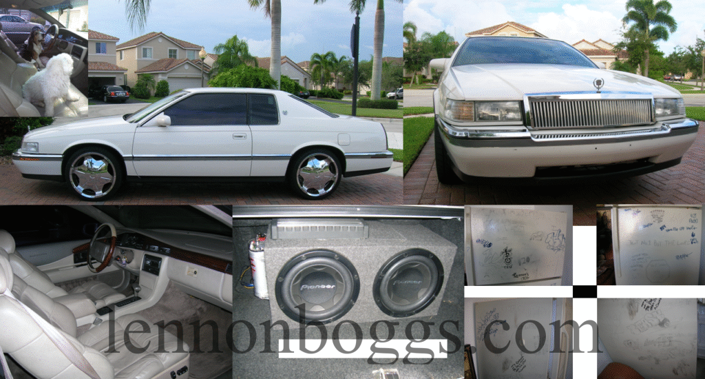 Cadillac Eldorado and Tagged up refrigerator
